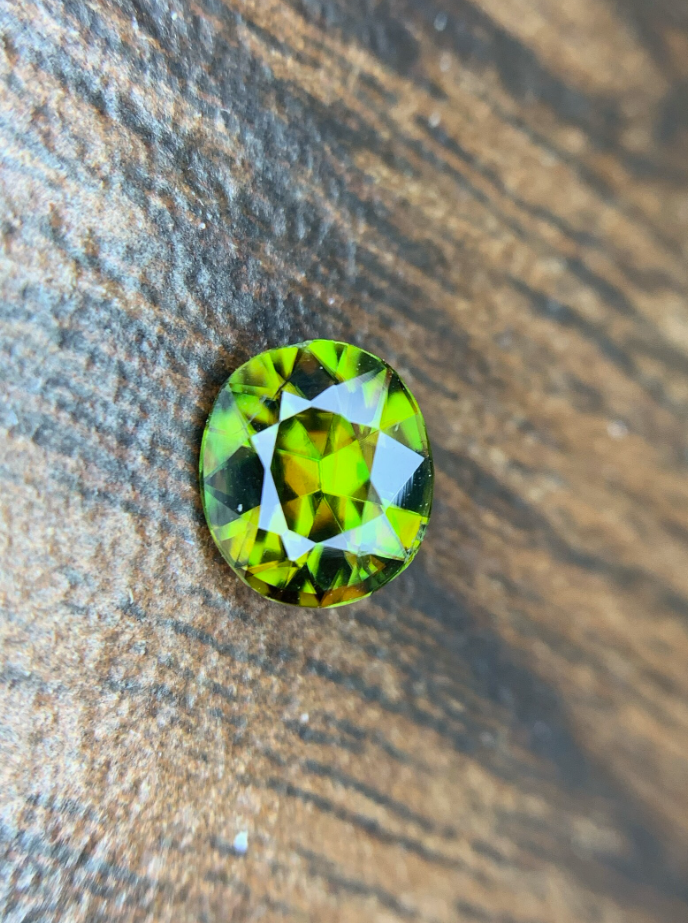 1.15ct Fire Sphene – AAA Grade Oval Cut Titanite Gemstone from Skardu, Pakistan