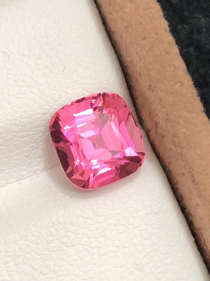 Hot Pink Rubellite 2.50 Cushion Cut Madagascar
