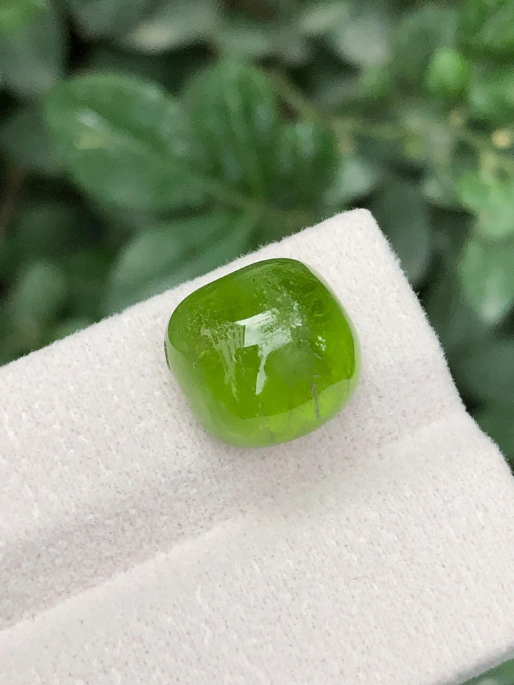 Green Peridot 14.15ct Cabochon Gemstone from Pakistan
