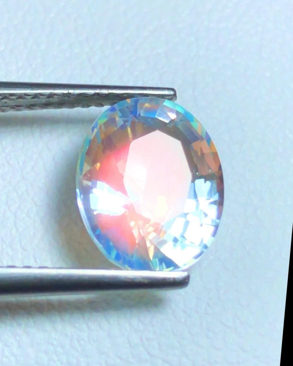 Rainbow Moonstone 2.80ct Oval Faceted Cut – Madagascar