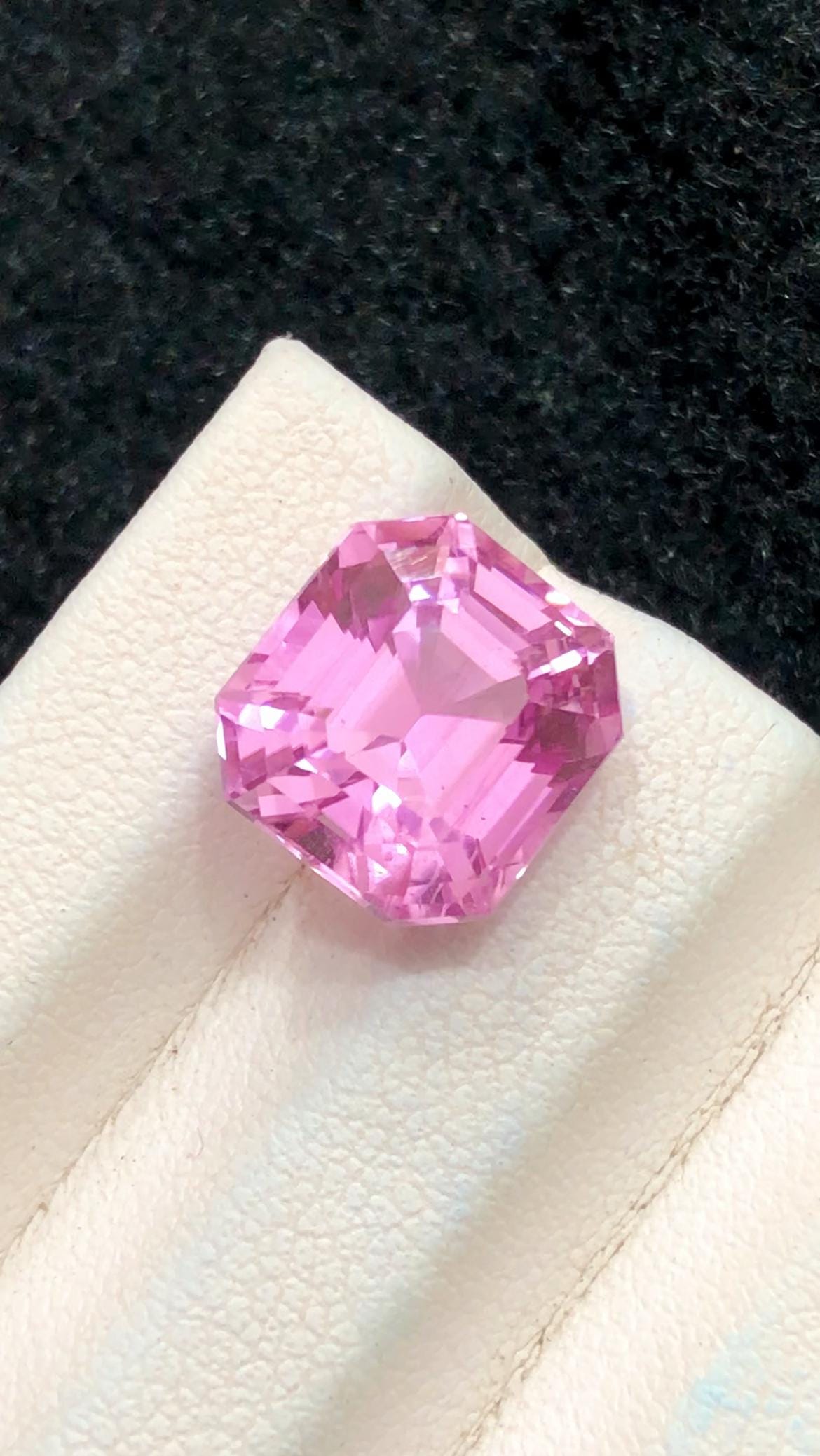 Pink Kunzite 6.85ct Octagonal Asscher Cut Afghanistan – Brilliant Pastel Gem