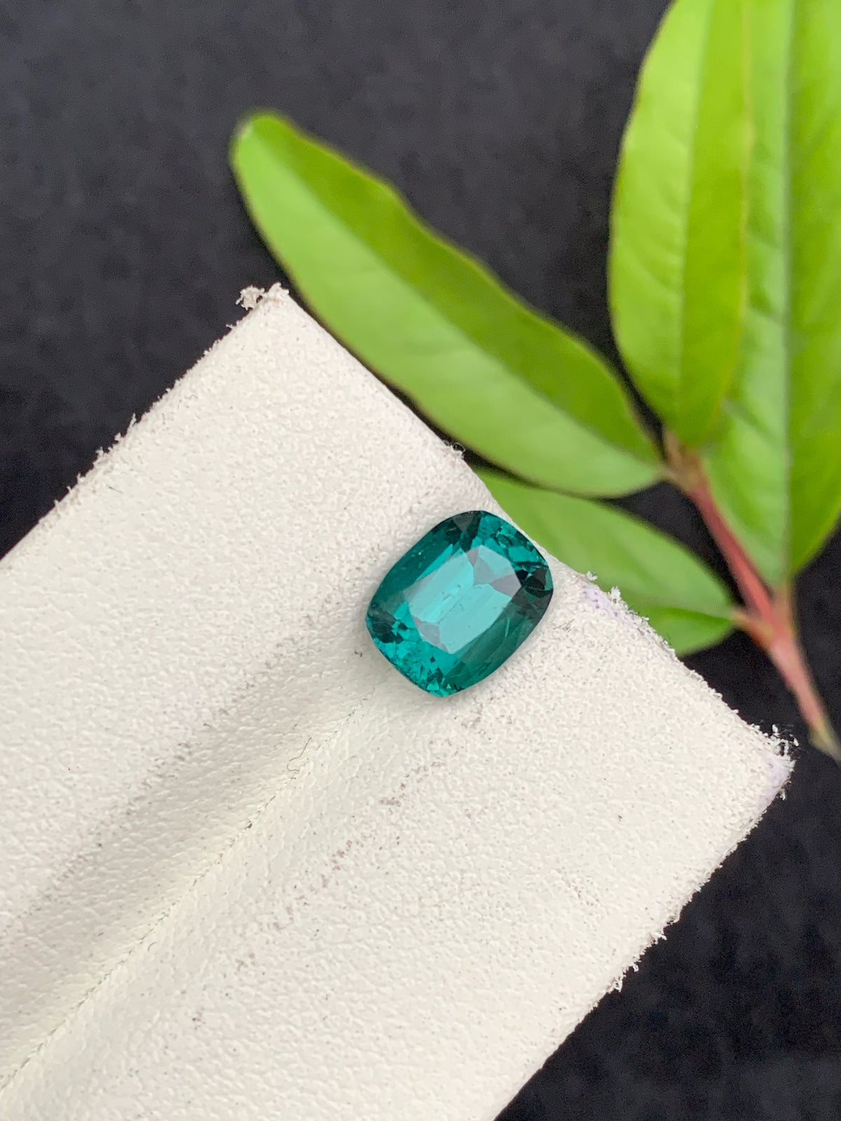 Sky Blue Tourmaline Gemstone: 2.15 Carat Cushion Cut, Afghanistan Origin