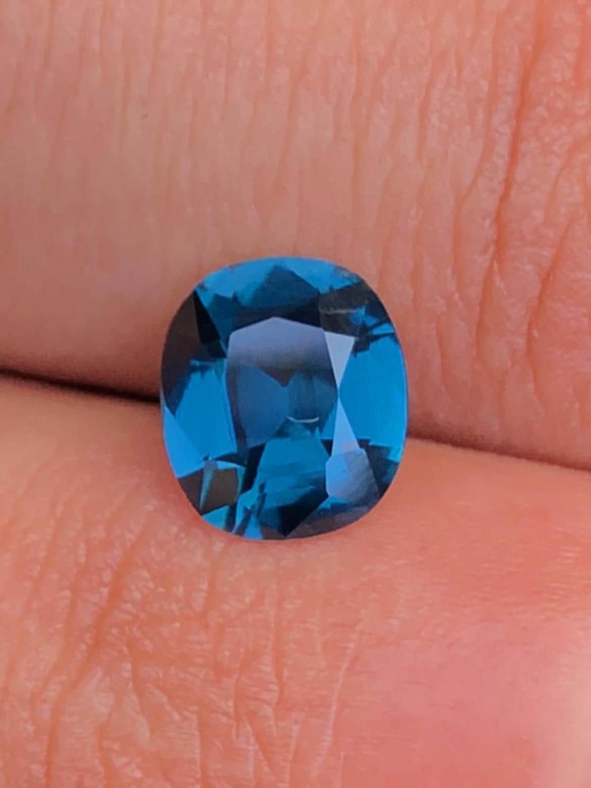 Cobalt Spinel 1.49ct Cushion Cut Tanzanian – Vivid Blue Certified Gemstone