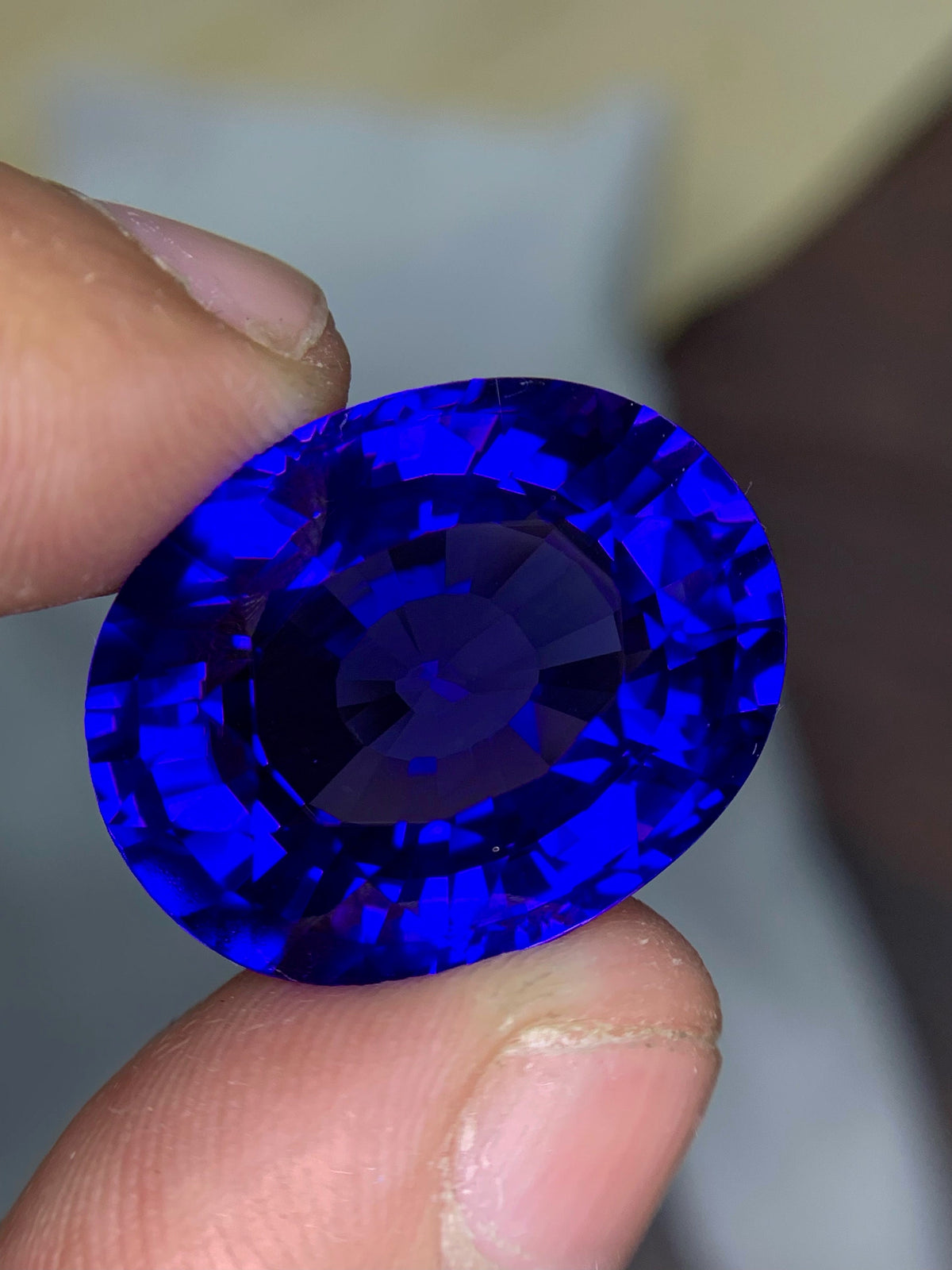 AAA Tanzanite Gemstone: 32.2CT Oval Loose Stone, December Birthstone