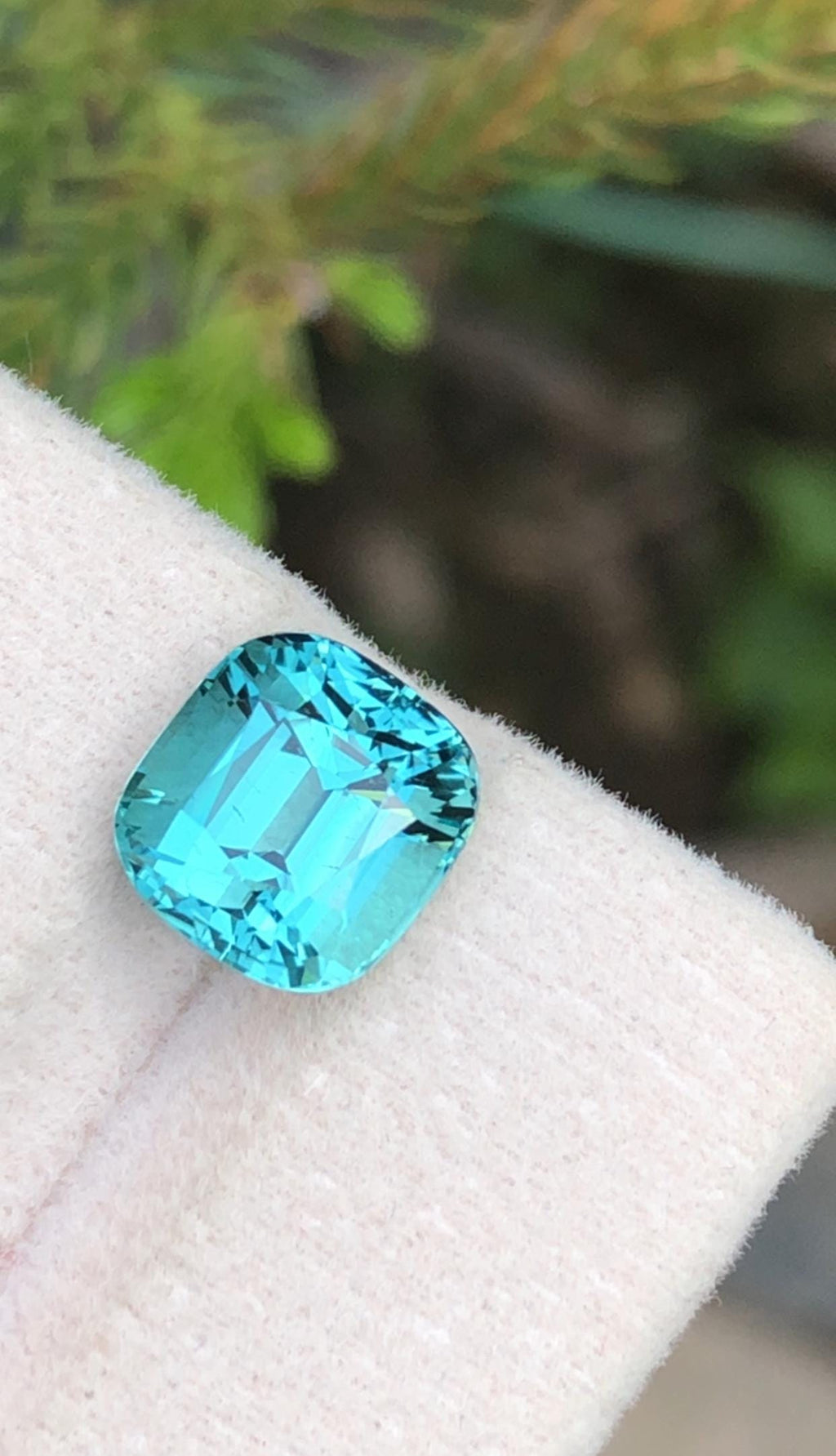 Natural Lagoon Tourmaline Gemstone – Cushion Cut, 4.55 Carats (Afghanistan)