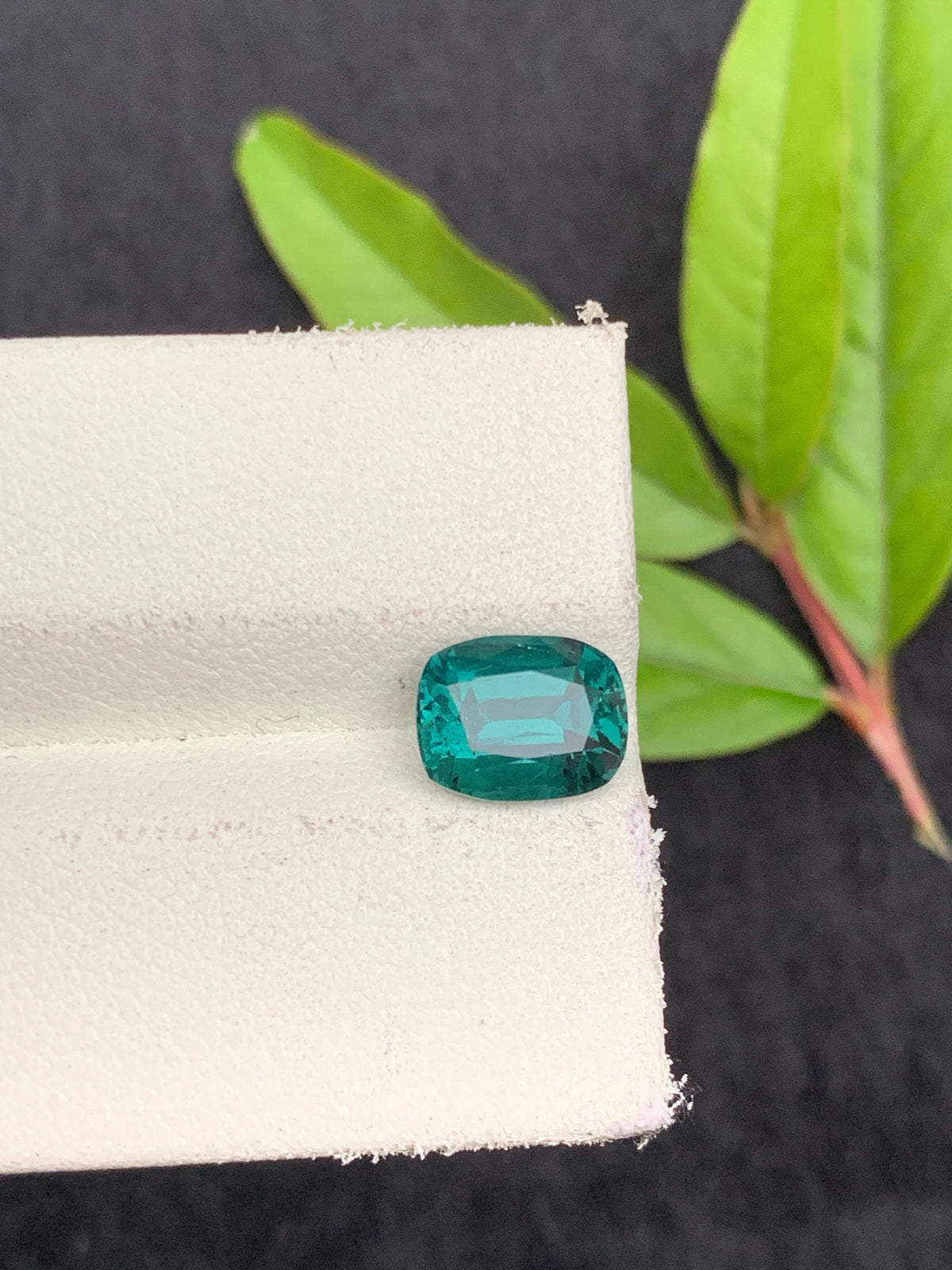 Sky Blue Tourmaline Gemstone: 2.15 Carat Cushion Cut, Afghanistan Origin