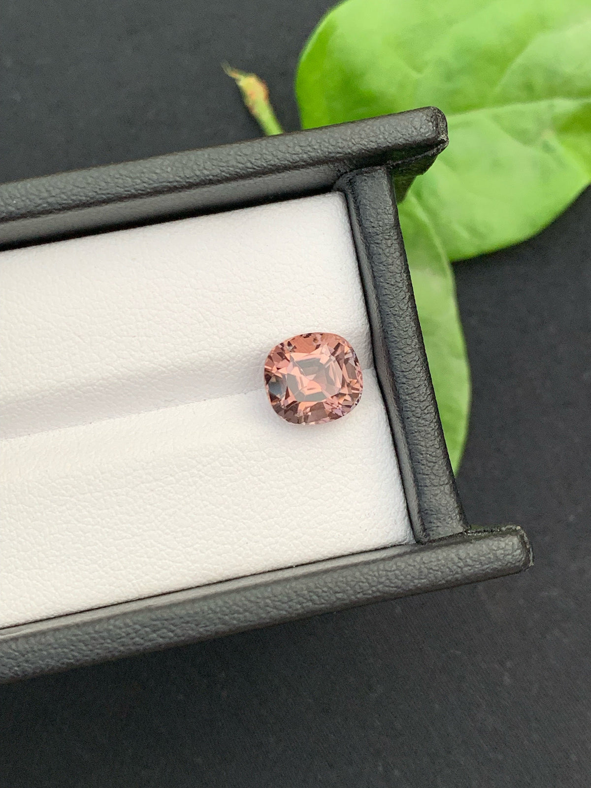 Peach Pink Tourmaline Gemstone: 3.35 CT Cushion Cut, Afghanistan