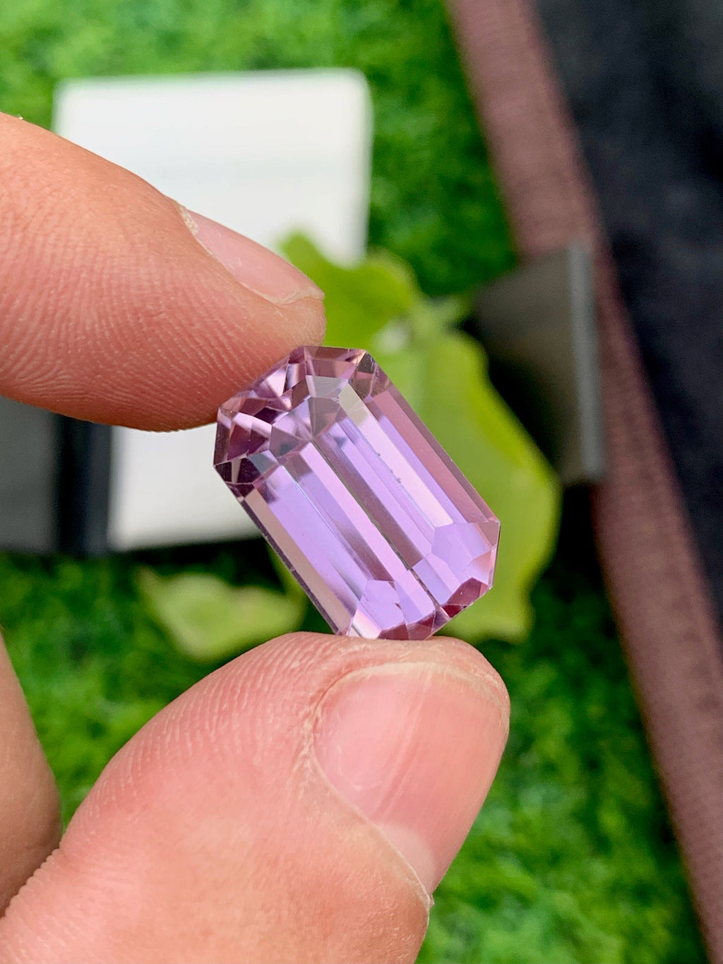 Natural Pink Kunzite Gemstone: Emerald Cut, 19.25 Carat