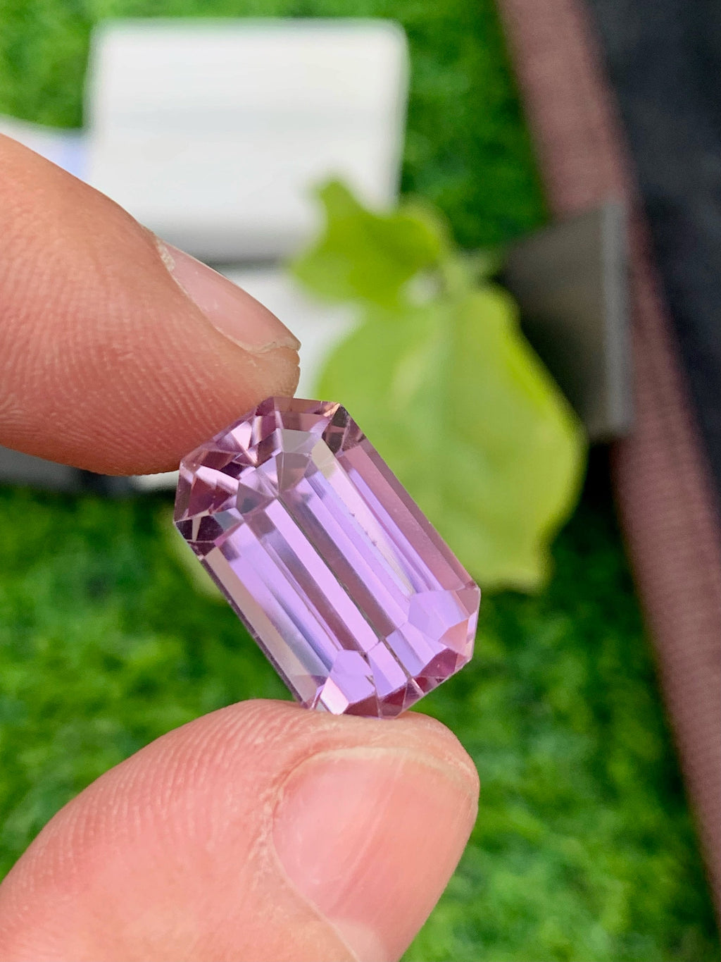 Natural Pink Kunzite Gemstone: Emerald Cut, 19.25 Carat