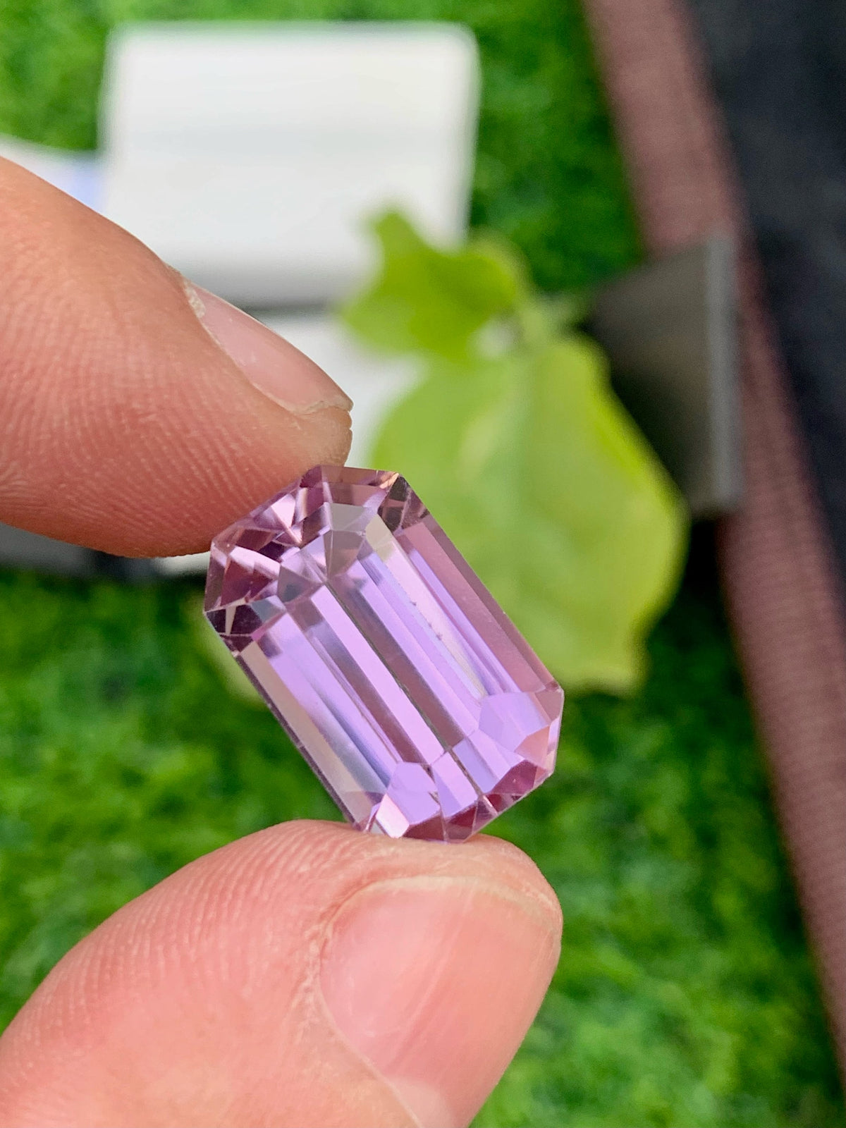Natural Pink Kunzite Gemstone: Emerald Cut, 19.25 Carat