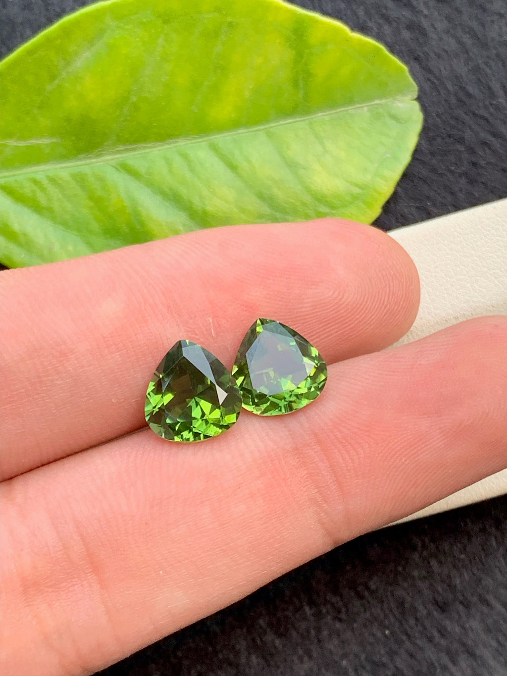 Heart shape Cut Natural Jaba Tourmaline Loose Gemstones Pair - 6.45 Carats