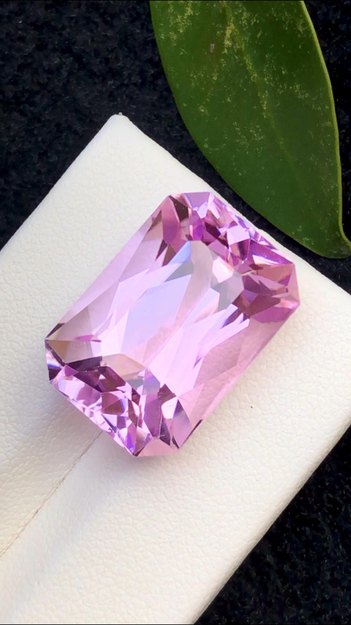 Pink Kunzite 25.10 Carat Fancy Octagon Cut – Afghanistan Gemstone