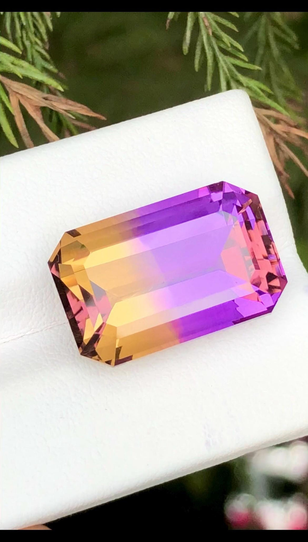 Ametrine 20.30ct Emerald Cut • Bi-Color Gemstone from Bolivia