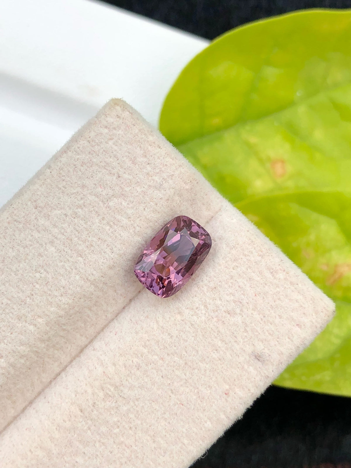 2.10 CT Purplish Pink Spinel Loose Gemstone: Cushion Cut, Afghanistan Origin