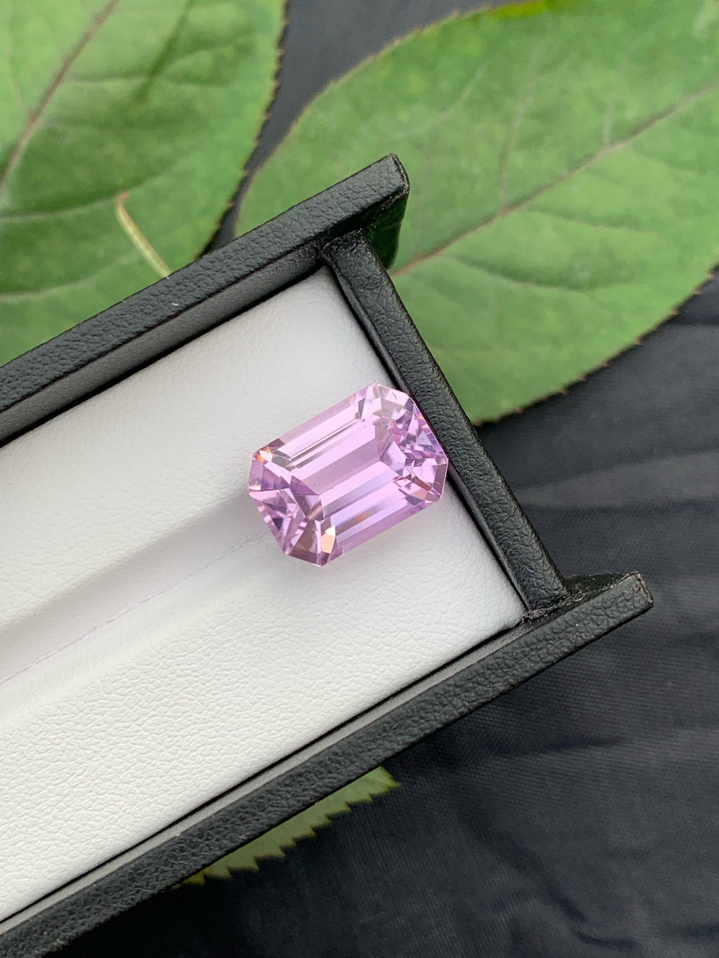 14 CT Pink Kunzite Gemstone: Emerald Cut Loose Stone