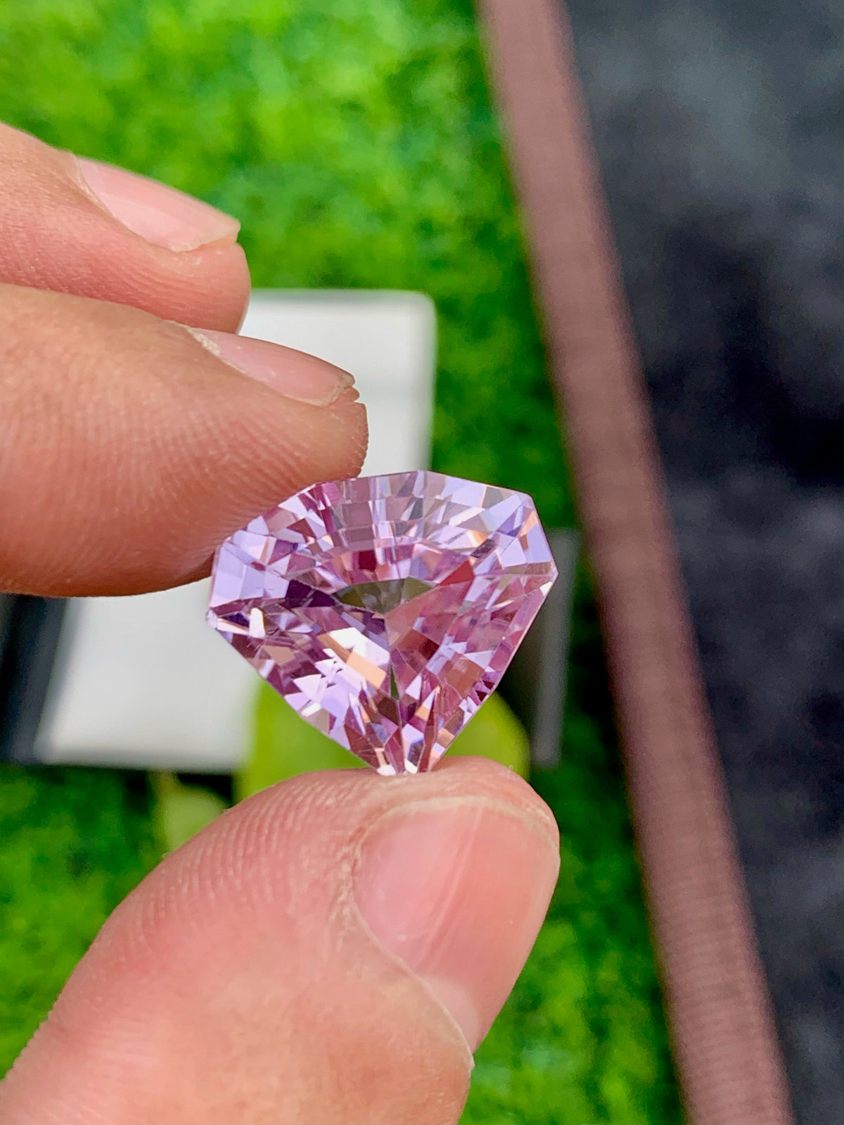 16.80 CT Eye Clean Pink Kunzite Gemstone: Fancy Cut Stone