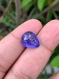AAA Tanzanite Cabochon: 7.59 Carat Loose Gemstone, December Birthstone