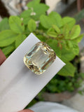 Canary Yellow Kunzite Gemstone: 42.10 CT Cushion Cut Triphane