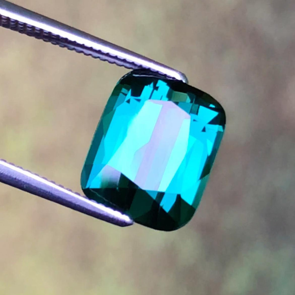 Blue Tourmaline 4.90 Carat Cushion Cut – Afghanistan Gemstone