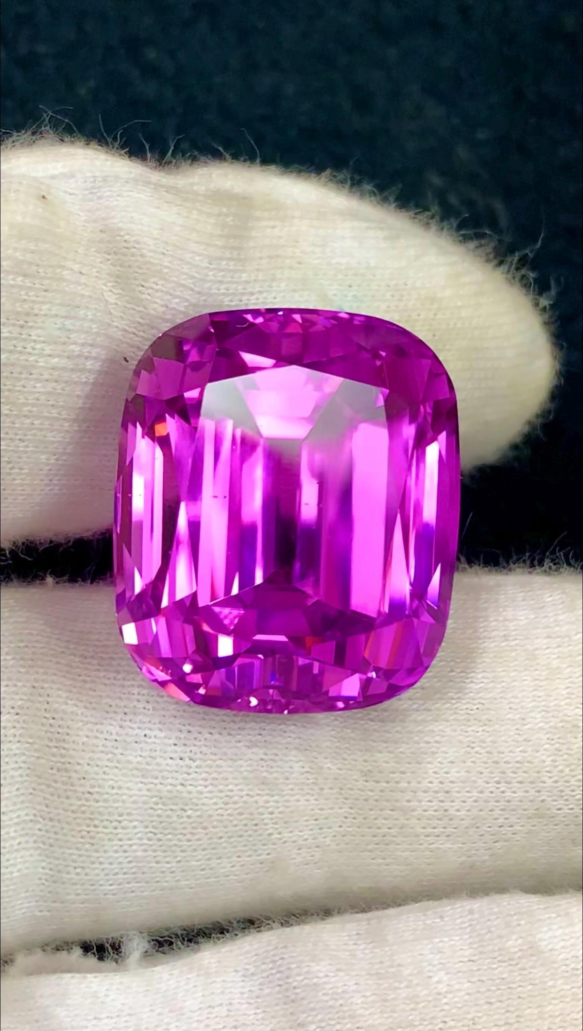 Pink Kunzite 64ct Cushion Cut Gemstone from Afghanistan – Elegant Sparkling Pink Gem