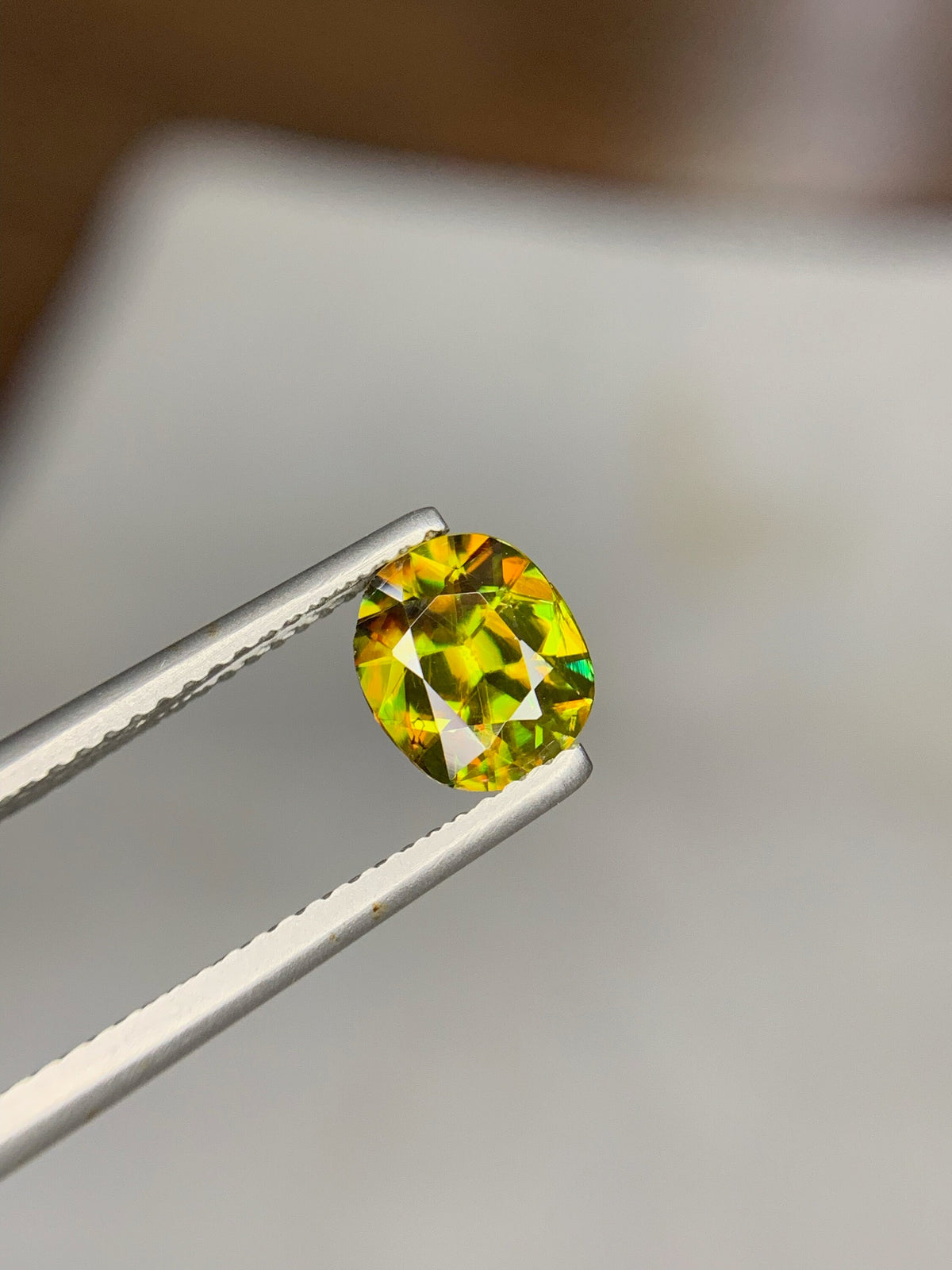 1.50 CT Natural Sphene Gemstone: Oval Cut, Himalayan Origin