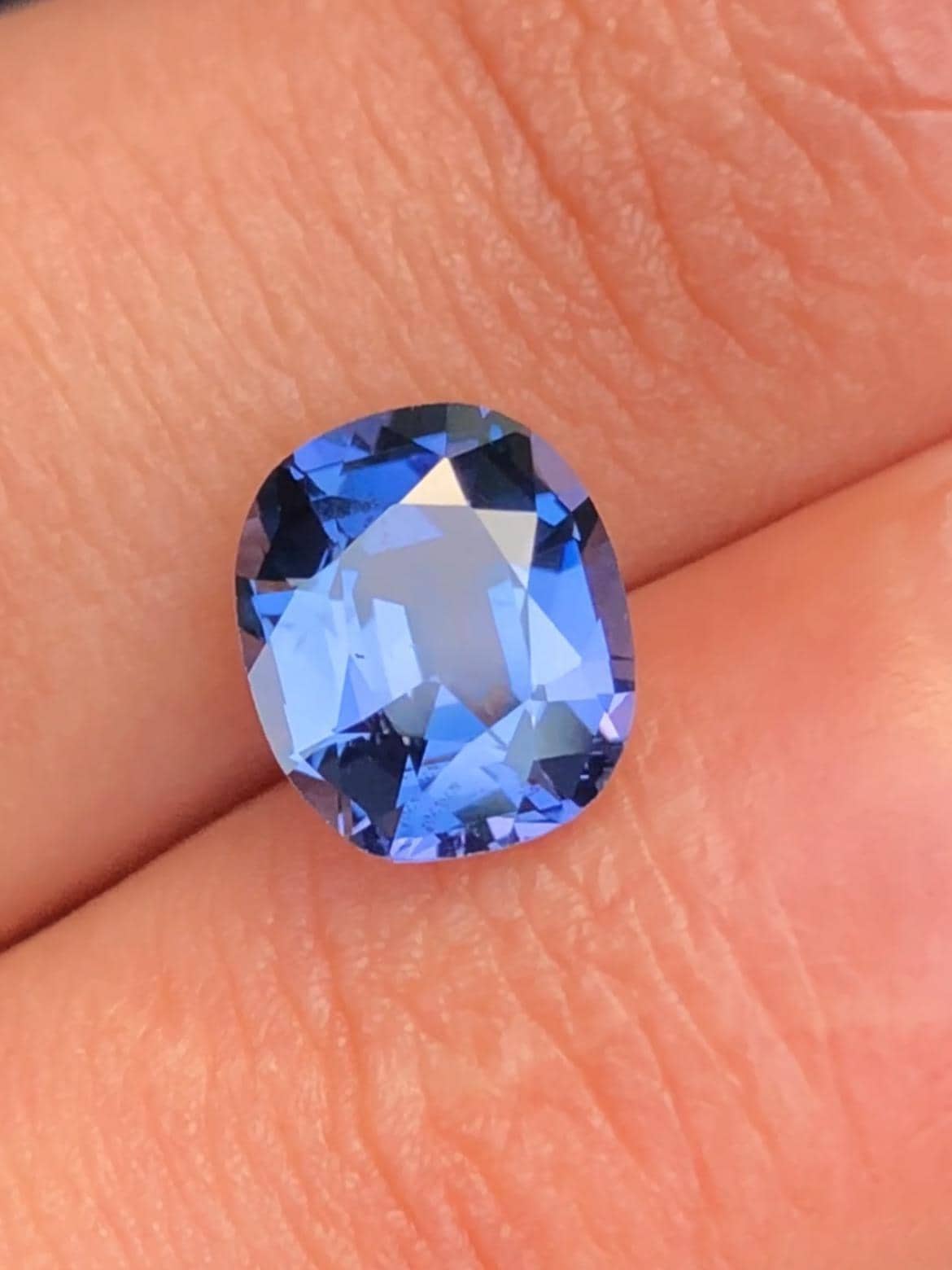 Purple Blue Spinel 2.15 Emerald Octagonal Cut Burma
