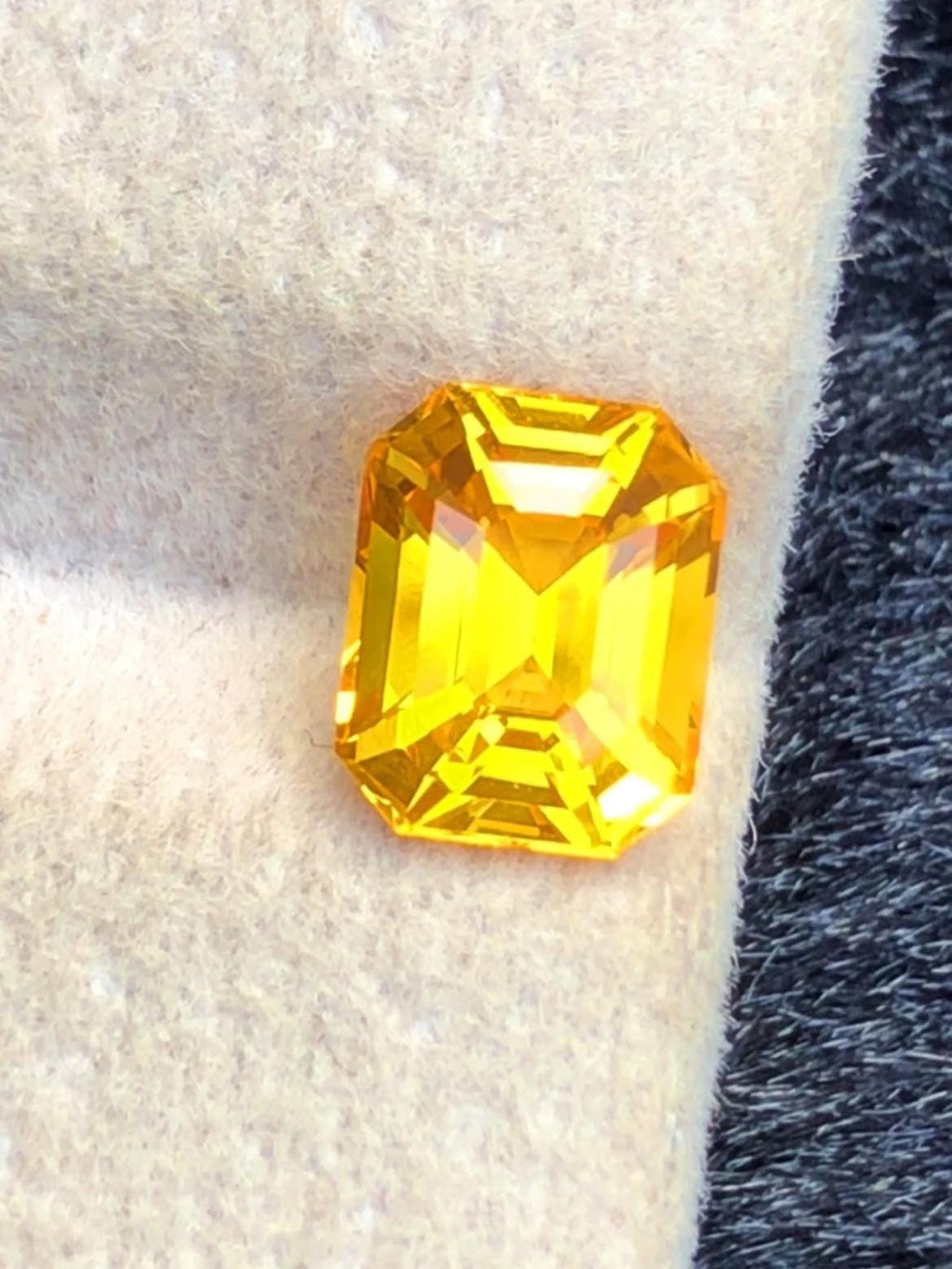 Yellow Sapphire 1.56ct Emerald Cut – Vibrant Gem from Sri Lanka