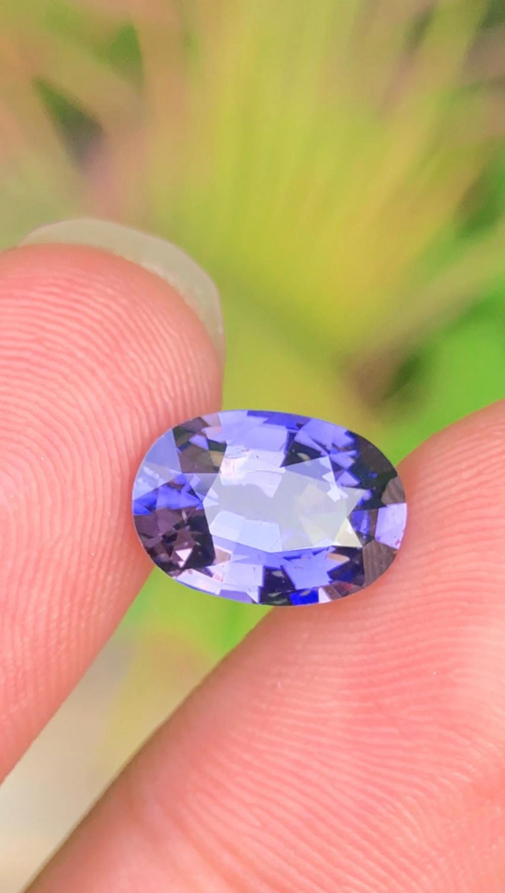 Color Change Spinel3.05ct Oval Faceted Cut – Color-Change Blue to Purple with Certificate.