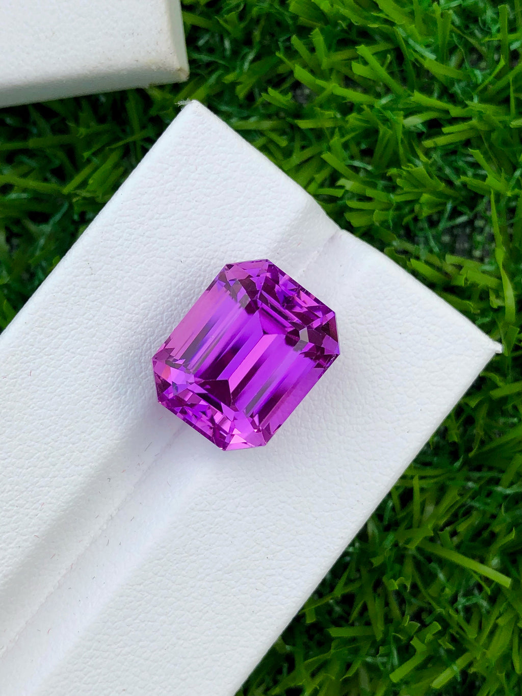 Magenta Kunzite Gemstone: Emerald Cut, 17.50 CT, Afghanistan Origin