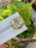 Golden Peach Triphane Var Kunzite Loose Gemstone Cushion Cut ~ 51.65 Carats