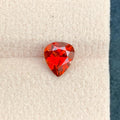 Spessartite Garnet 1.65ct Heart Shape – Vibrant Orange-Red Sparkle