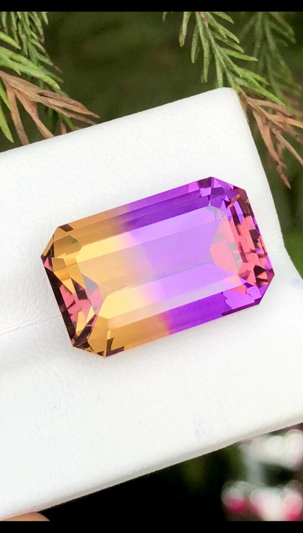 Ametrine 20.30ct Emerald Cut • Bi-Color Gemstone from Bolivia
