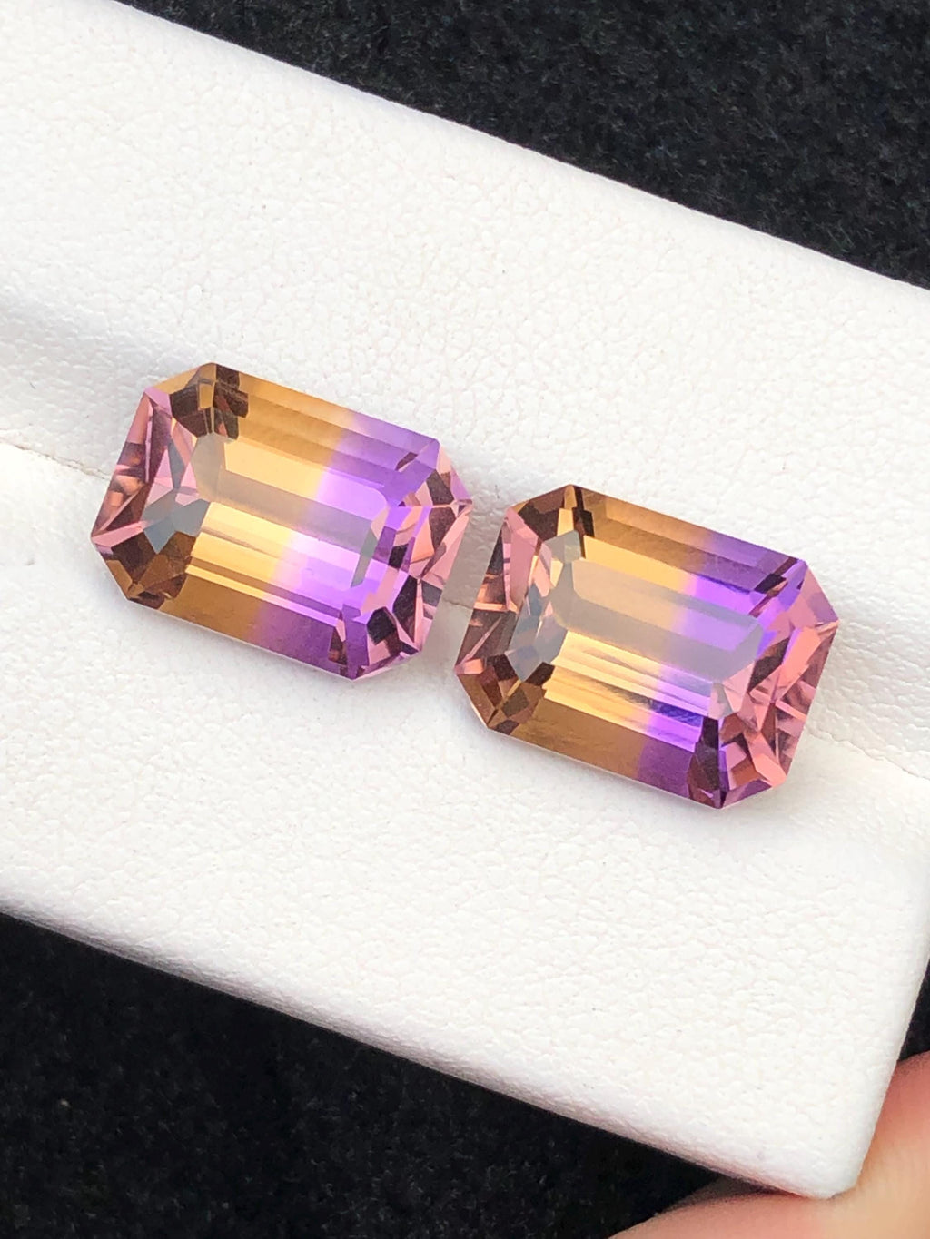 Bi Color Ametrine 11.40ct Cushion Cut • Bi-Color Gemstone from Bolivia