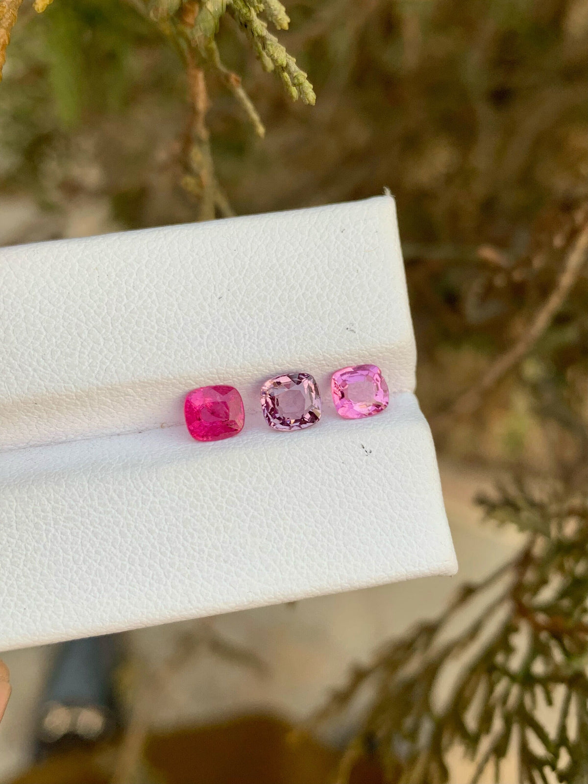Magenta Red Spinel Gemstone Lot: Cushion Cut, Ring Size, 1.95ct