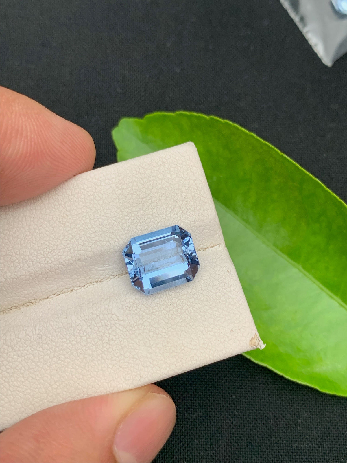 Santa Maria Aquamarine Gemstone: 3.30 CT Emerald Cut Loose Gem