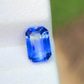 Certified Blue Sapphire 0.94ct Emerald Cut