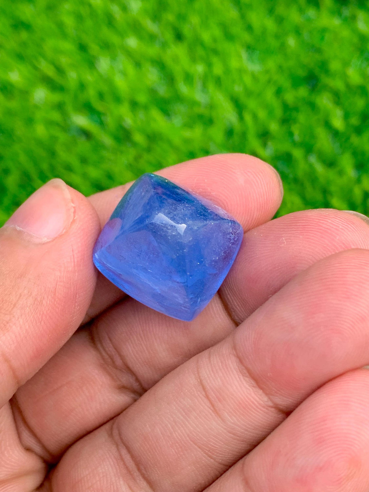 Santa Maria Aquamarine Cabochon: Deep Blue Gemstone, March Birthstone, 38.60 CT