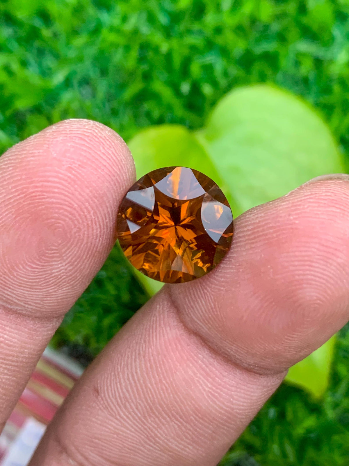 Natural Citrine Gemstone: 6 Carat Orange Cushion Cut, November Birthstone