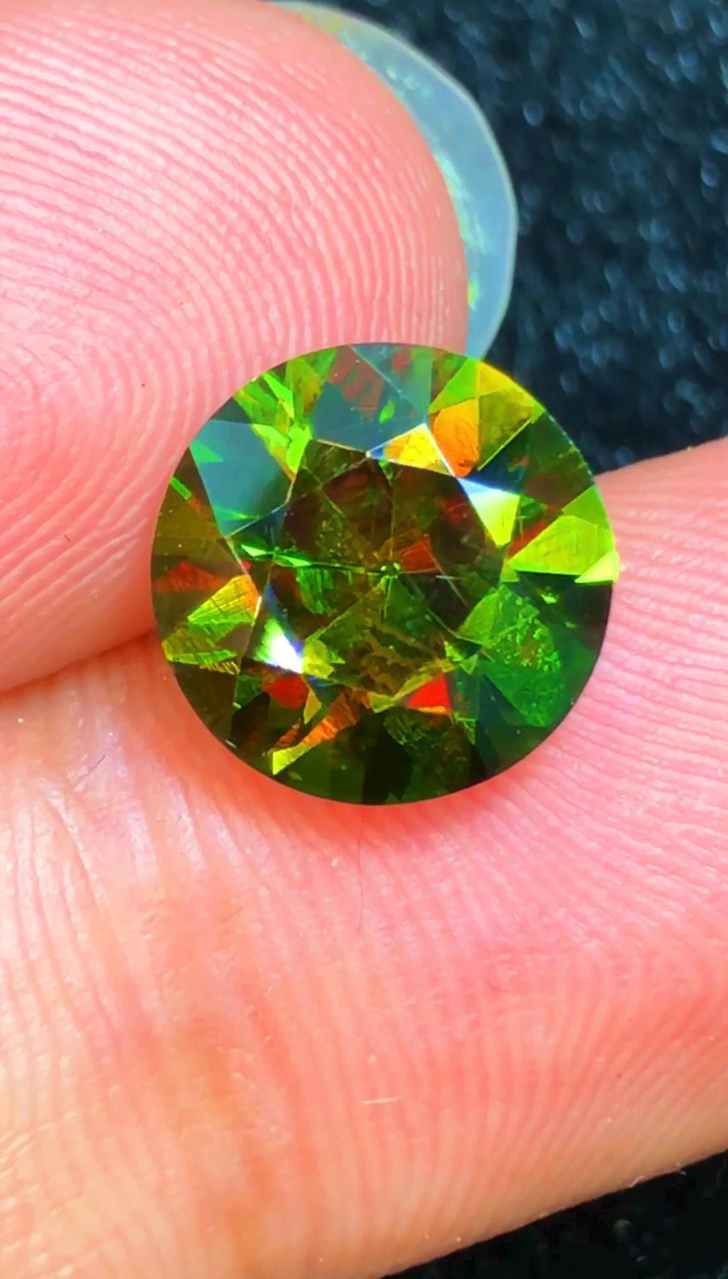 Sphene Titanite 3.90 ct Oval Cut Green Gemstone from Skardu Pakistan