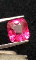 GRS certified Mahenge Spinel 2.58 carat Cushion Cut – Vivid Pink Sparkle
