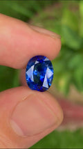 Cornflower Blue Sapphire 3.43ct Oval Cut – Sri Lanka