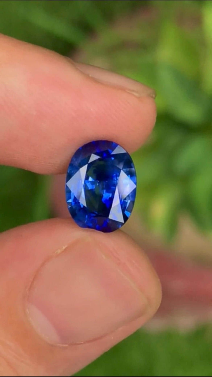 Cornflower Blue Sapphire 3.43ct Oval Cut – Sri Lanka
