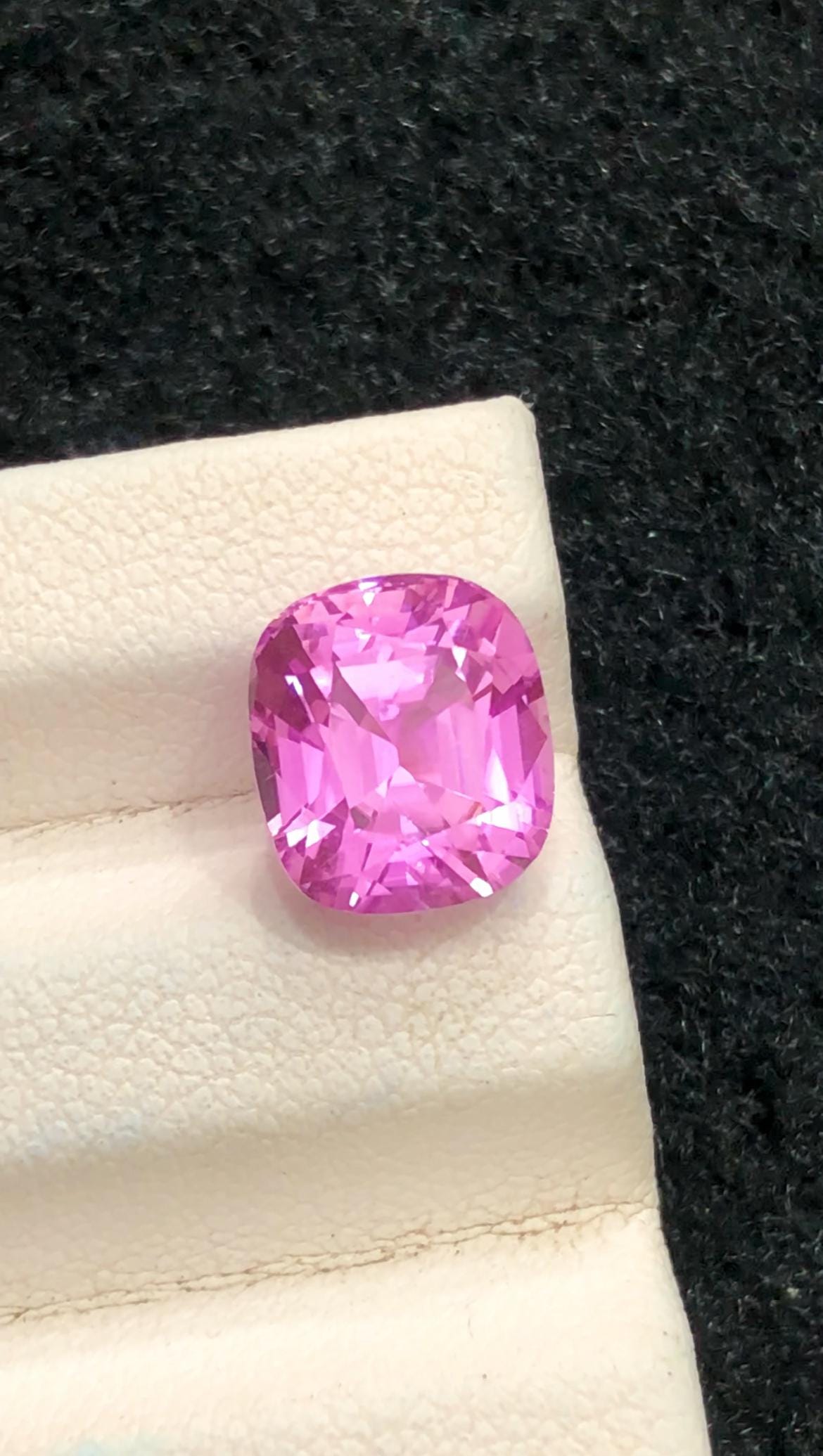 Pink Kunzite 4.55ct Cushion Cut – Afghanistan – Vibrant Pastel Pink Gemstone