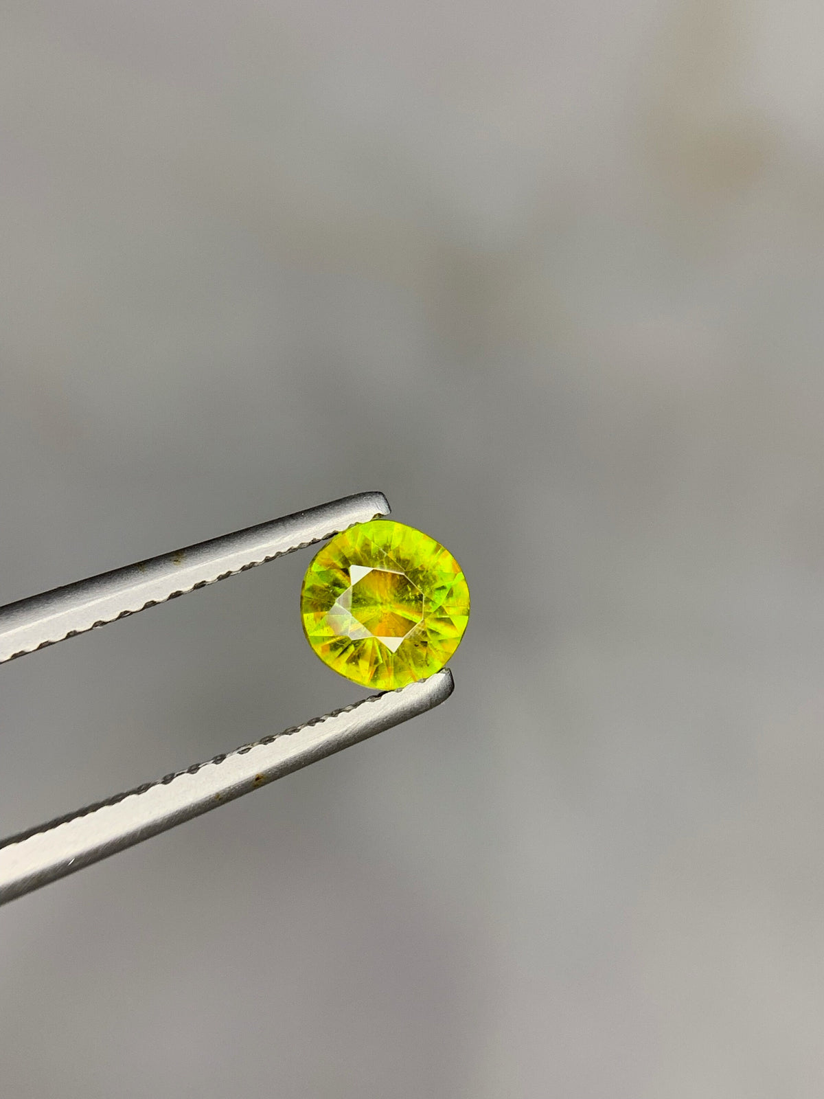 0.75 Carat Natural Chrome Sphene Loose Gemstone: Nugget Green Sparkle