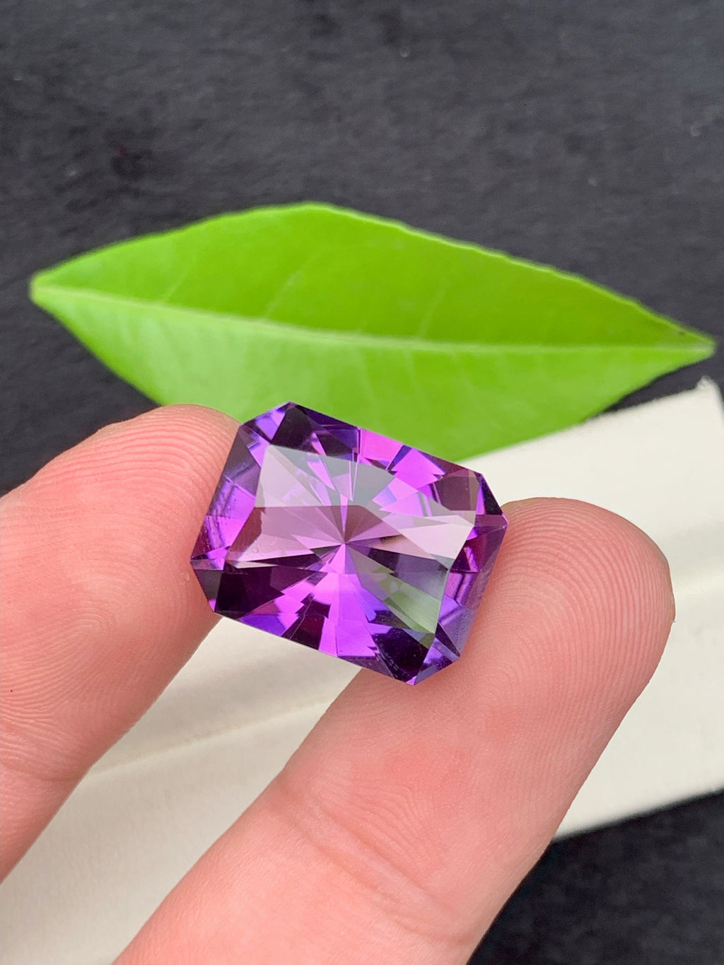 Custom Cut Pink Purple Amethyst Gemstone, 23.05 CT Flawless Loose Gem