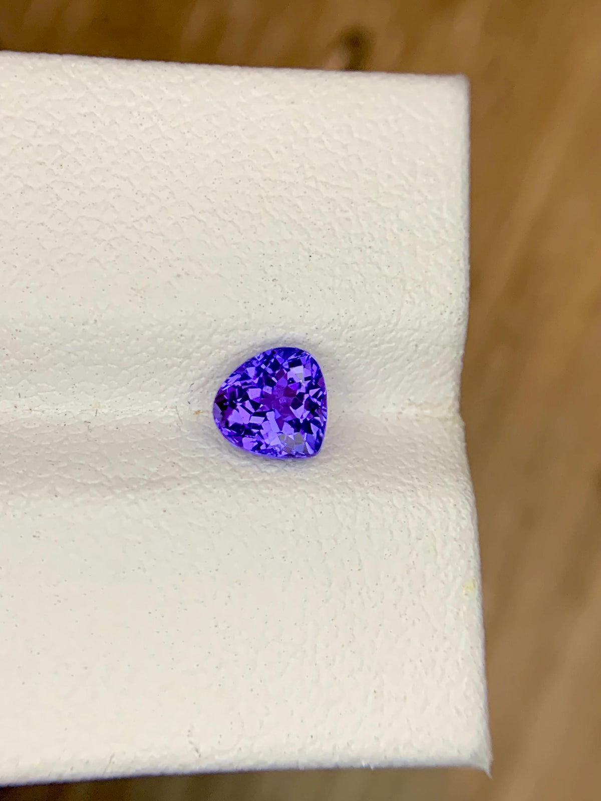 Certified 0.86 Carat Round Tanzanite Gemstone: Vivid Violet-Blue Loose Gem