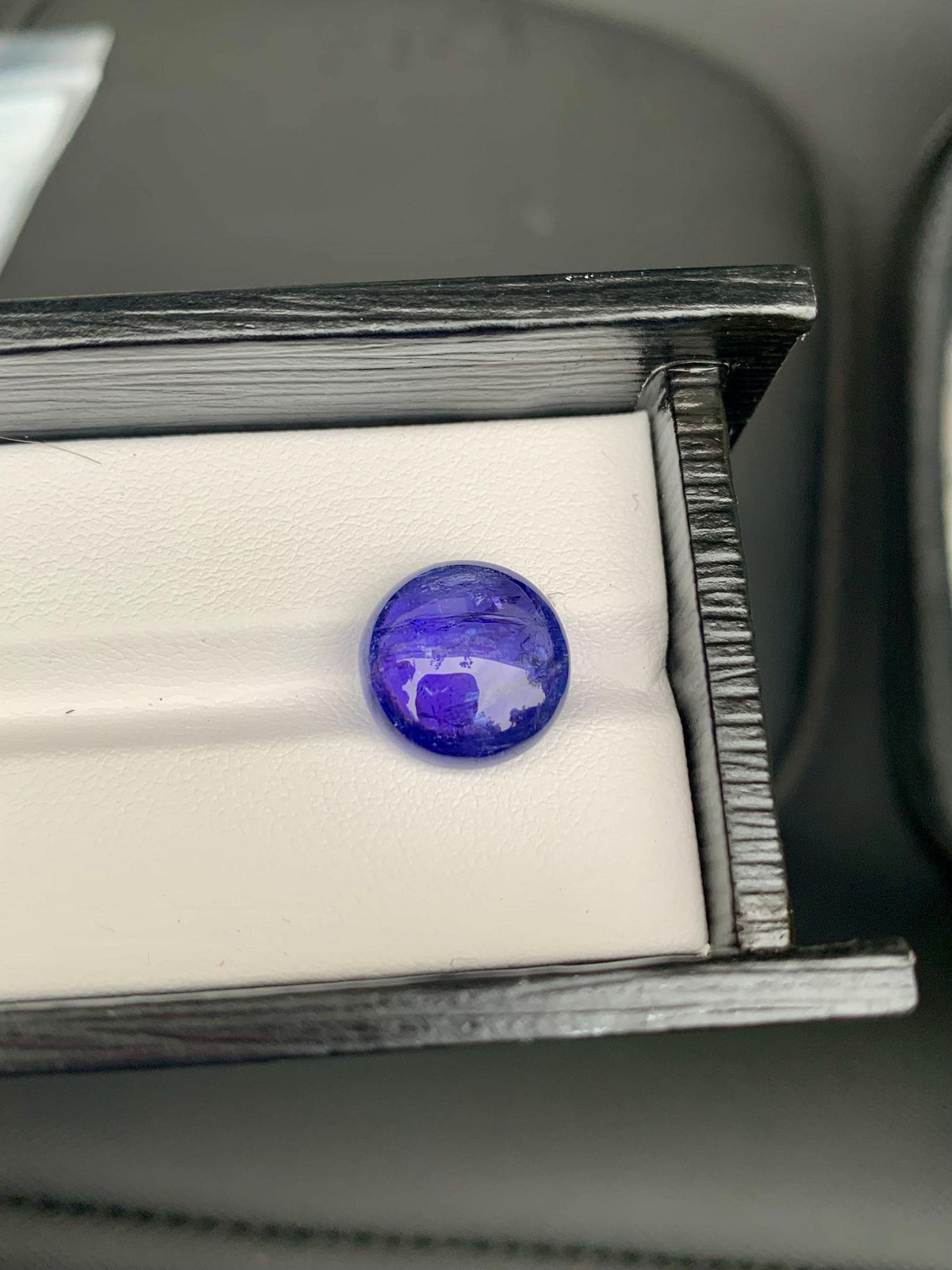 AAA Tanzanite Cabochon: Deep Blue-Violet Gemstone, December Birthstone (9.8 Carat)