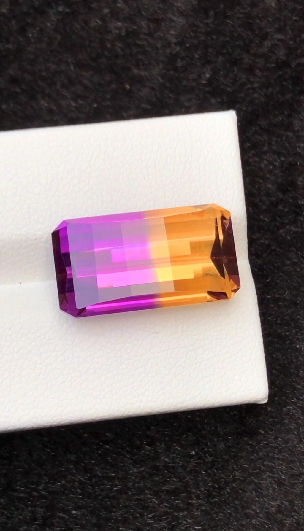 Ametrine 14.50 Carat Pixel Cut Loose Gemstone – from Brazil
