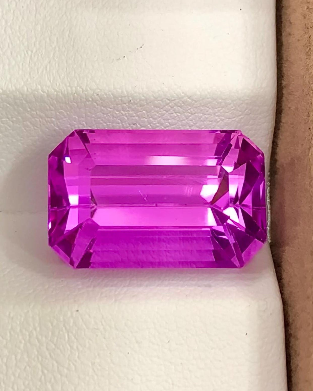 Pink Kunzite 27.95 Carat Emerald Cut Loose Gemstone – from Afghanistan