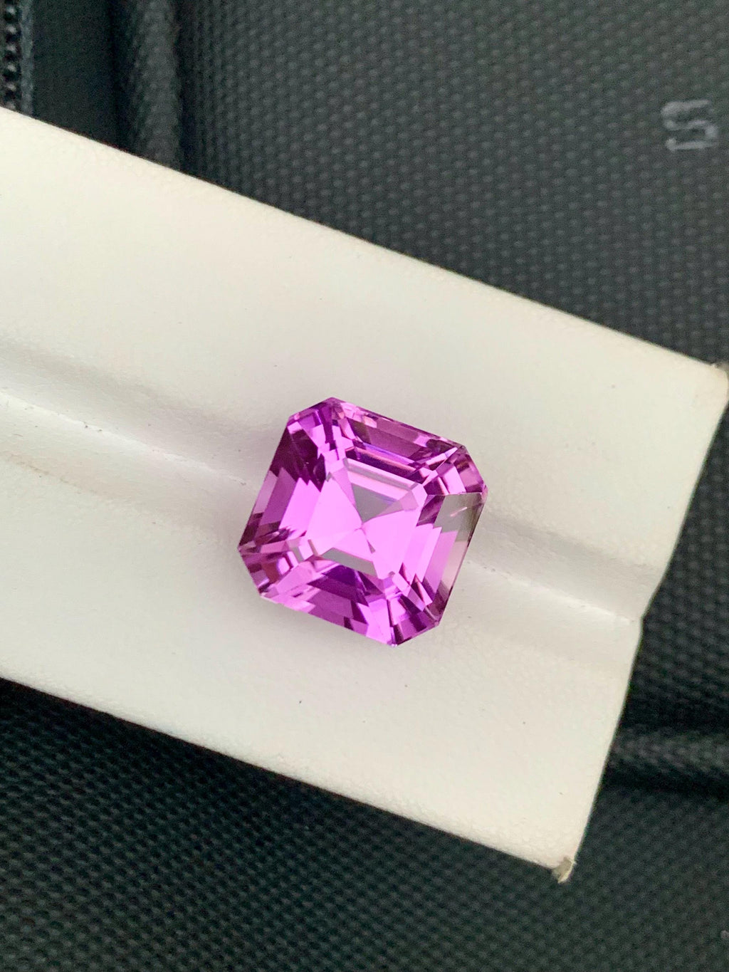 Deep Pink Kunzite Gemstone: 17.53 CT Asscher Cut Loose Stone